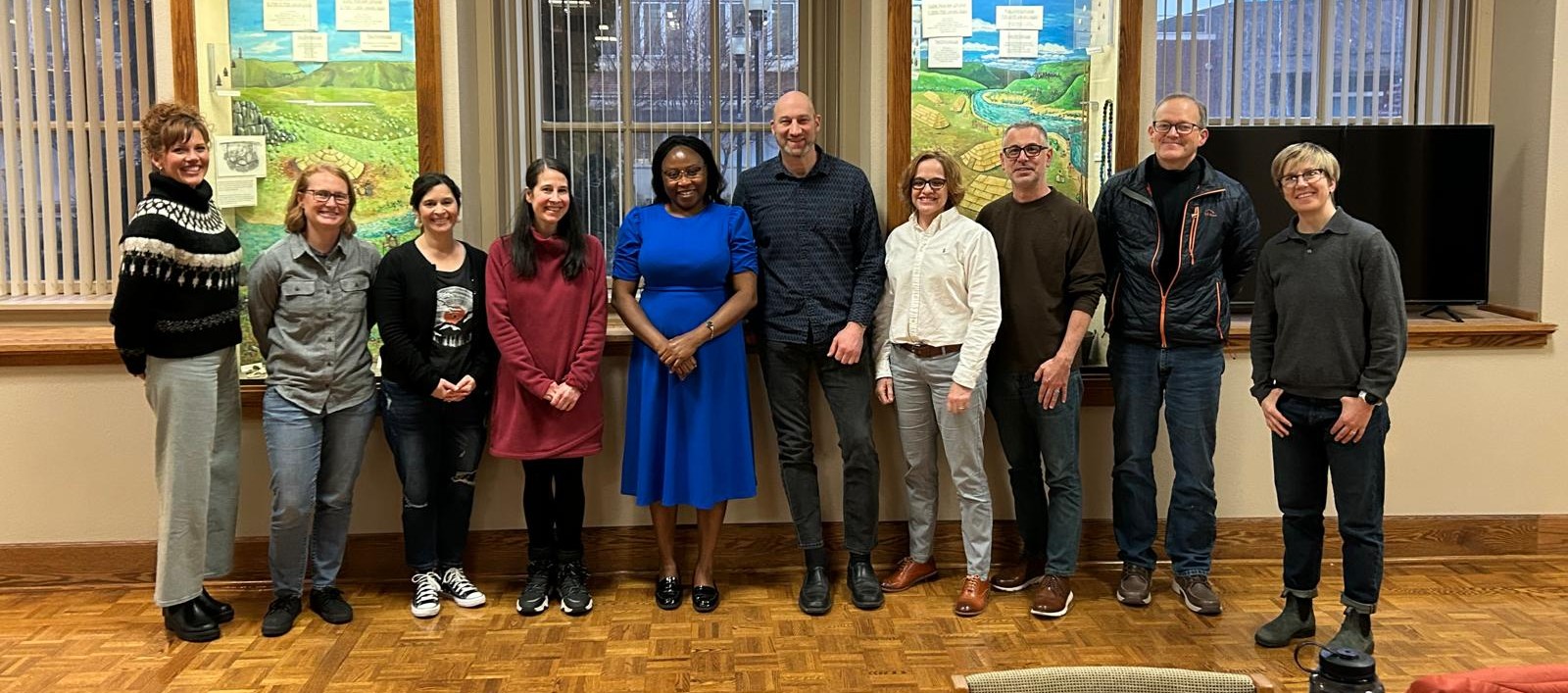 faculty and staff pose from community engaged scholar workshop