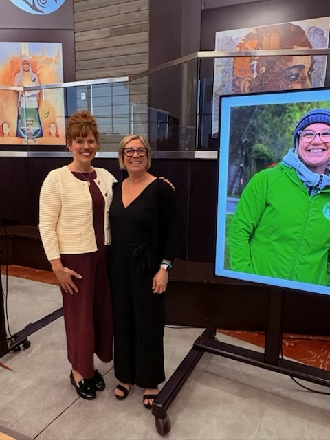 Megan Vining (right) with Jessica Perone (left)